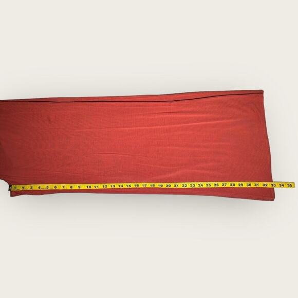 NWT | Krisa | Plunge Halter Flare Jumpsuit | Burnt Orange | Large - Picture 10 of 15